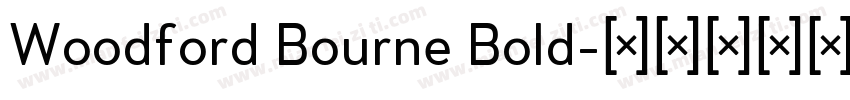 Woodford Bourne Bold字体转换